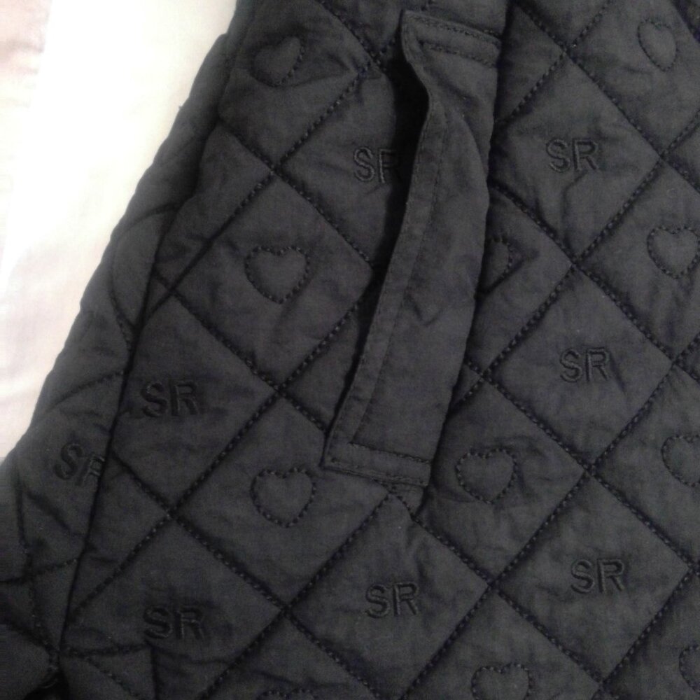 Sonia Rykiel All-over print long jacket in Black: size 6